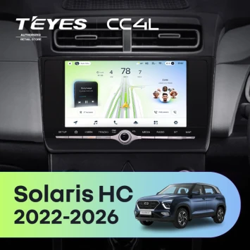 Штатная магнитола Teyes CC4L 4/64 Solaris HC (2022-2026) с кнопками