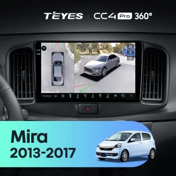 Штатная магнитола Teyes CC4 Pro 360 12/256 Daihatsu Mira eS (2013-2017)