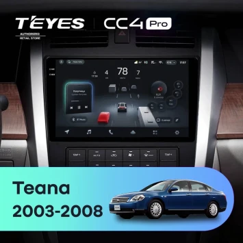 Штатная магнитола Teyes CC4 Pro 12/256 Nissan Teana J31 (2003-2008) F2
