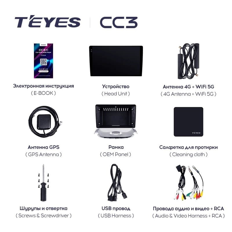Штатная магнитола Teyes CC3L 4/32 Peugeot 206 T13 T16 T12 (1998-2012) F2