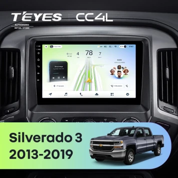 Штатная магнитола Teyes CC4L 6/64 с DTS Chevrolet Silverado 3 GMTK2 (2013-2019)