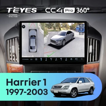 Штатная магнитола Teyes CC4 Pro 360 12/256 Toyota Harrier 1 (XU10) (1997-2003) F2 (11")