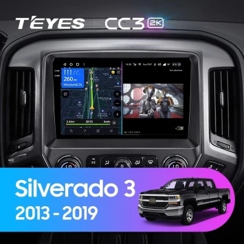 Штатная магнитола Teyes CC3 2K 4/64 Chevrolet Silverado 3 GMTK2 (2013-2019)