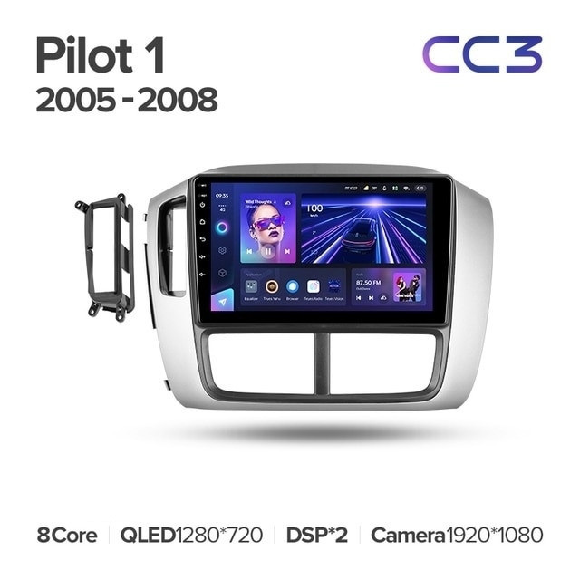 Штатная магнитола Teyes CC3L 4/64 Honda Pilot 1 (2005-2008)