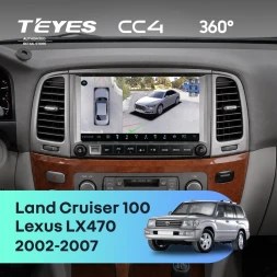 Штатная магнитола Teyes CC4 360 6/64 Lexus LX470 (2002-2007) F2 Тип-C