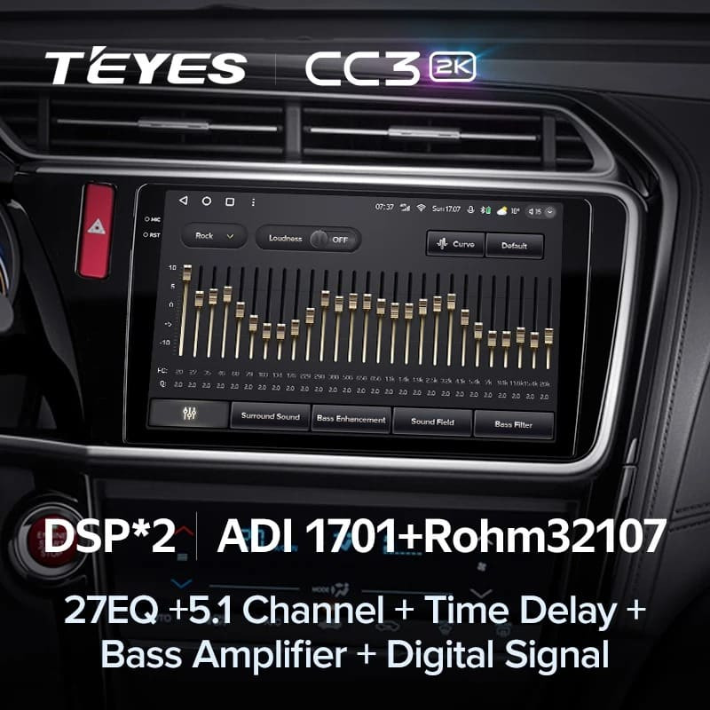 Штатная магнитола Teyes CC3 2K 4/32 Honda City (2014-2017) Тип-B