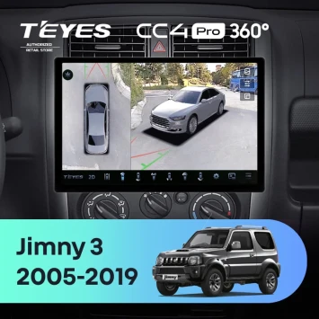 Штатная магнитола Teyes CC4 Pro 360 12/256 Suzuki Jimny 3 (2005-2019) (13")