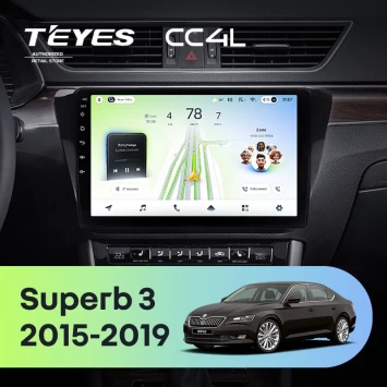 Штатная магнитола Teyes CC4L 6/64 с DTS Skoda Superb 3 (2015-2026)