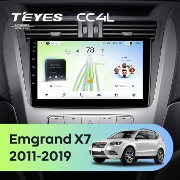 Штатная магнитола Teyes CC4L 6/64 с DTS Geely Emgrand X7 1 GX7 EX7 (2011-2019)