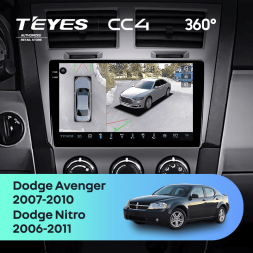 Штатная магнитола Teyes CC4 360 8/128 Dodge Nitro (2006-2011)