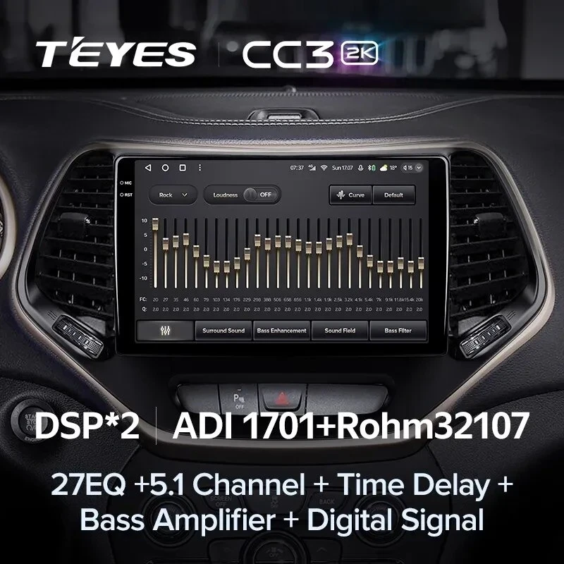 Штатная магнитола Teyes CC3 2K 360 6/128 Jeep Cherokee 5 KL (2014-2018)