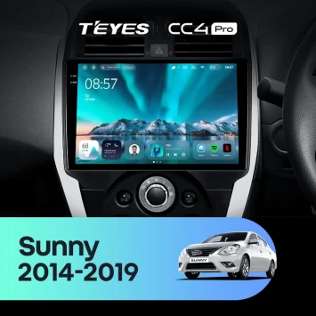 Штатная магнитола Teyes CC4 Pro 12/256 Nissan Sunny (2014-2019) F2 Правый руль