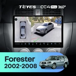 Штатная магнитола Teyes CC4 Pro 360 12/256 Subaru Forester SG (2002-2008) (11")