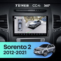 Штатная магнитола Teyes CC4 360 6/64 Kia Sorento 2 II XM (2012-2021) F3