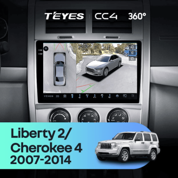 Штатная магнитола Teyes CC4 360 6/64 Jeep Liberty 2 KK (2007-2012)