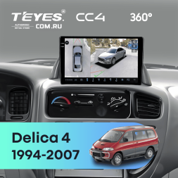 Штатная магнитола Teyes CC4 360 6/64 Mitsubishi Delica 4 (1994-2007) Правый руль