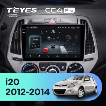 Штатная магнитола Teyes CC4 Pro 8/128 Hyundai i20 2 (2012-2014)