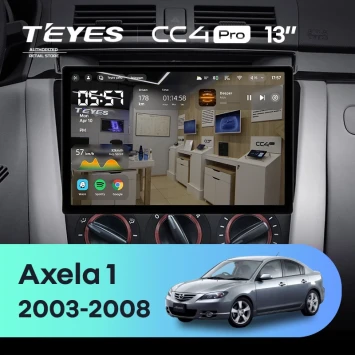Штатная магнитола Teyes CC4 Pro 12/256 Mazda Axela 1 (2003-2008) (13")