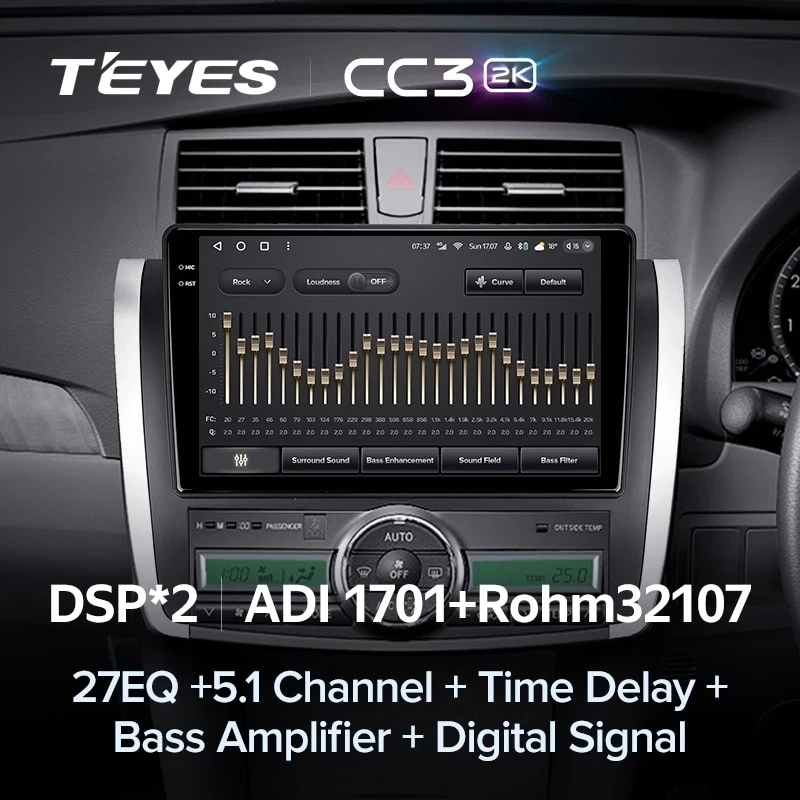 Штатная магнитола Teyes CC3 2K 360 6/128 Toyota Allion T260 (2007-2016) Правый руль
