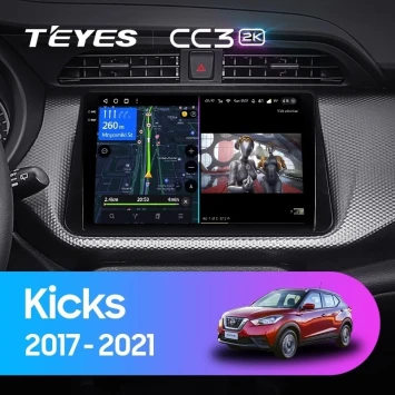 Штатная магнитола Teyes CC3 2K 4/64 Nissan Kicks P15 (2017-2021)