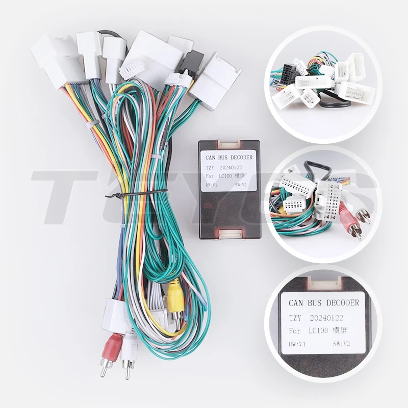 Проводка питания TEYES для Toyota Land Cruiser LC 100 / Lexus LX470 J100 2 II C (2002-2007) + Canbus для подключения Android ГУ