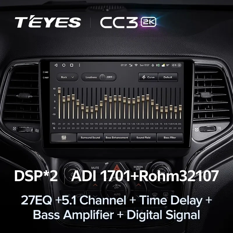 Штатная магнитола Teyes CC3 2K 4/64 Jeep Grand Cherokee WK2 (2013-2020) F2