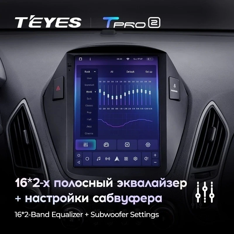 Штатная магнитола Tesla style Teyes TPRO 2 6/128 Hyundai IX35 (2009-2015) F1 Тип-C