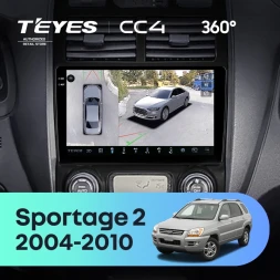 Штатная магнитола Teyes CC4 360 6/64 Kia Sportage 2 (2004-2010) F2