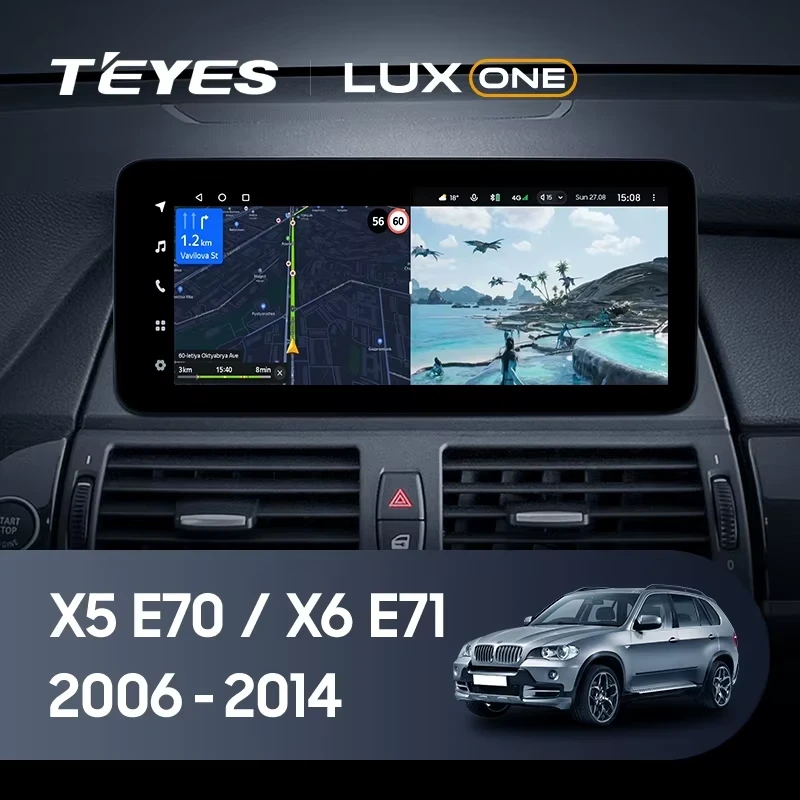 Штатная магнитола Teyes LUX ONE 6/128 BMW X5 E70 (CCC) (2006-2014) Universal