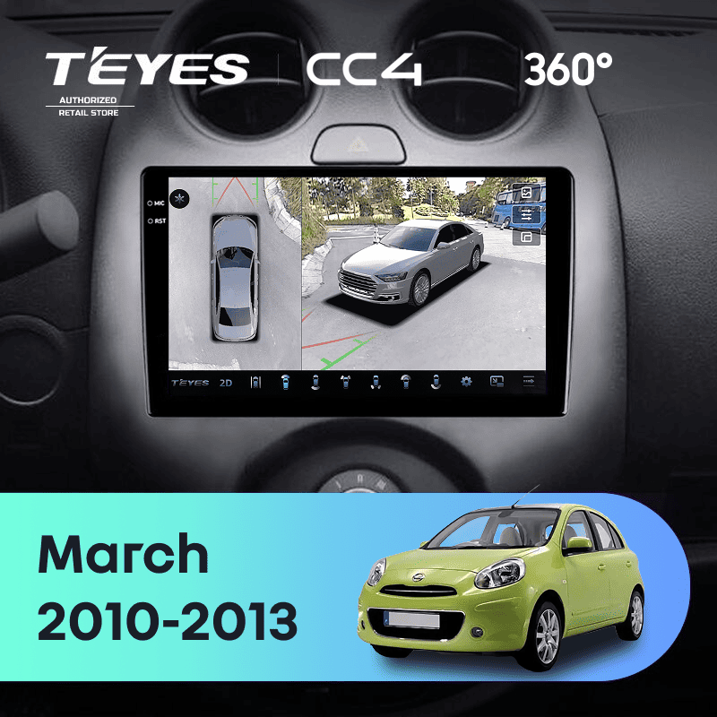 Штатная магнитола Teyes CC4 360 6/64 Nissan March K13 (2010-2013)