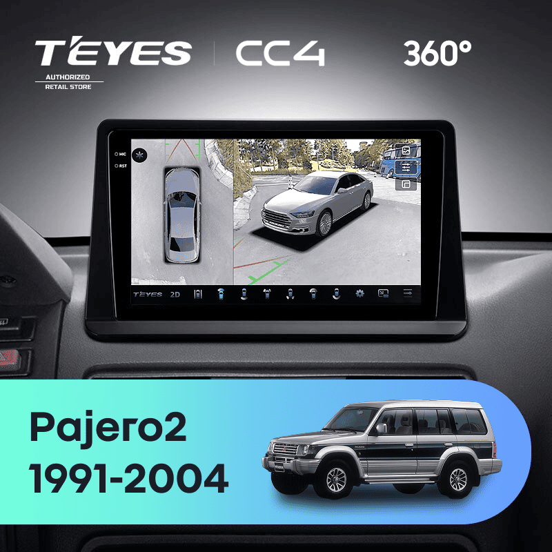 Штатная магнитола Teyes CC4 360 8/128 Mitsubishi Pajero 2 (1991-2004)
