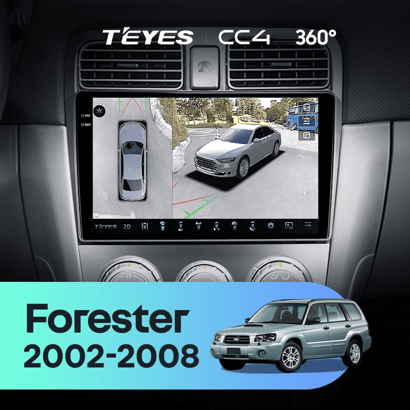 Штатная магнитола Teyes CC4 360 8/128 Subaru Forester SG (2002-2008)