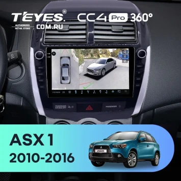 Штатная магнитола Teyes CC4 Pro 360 8/128 Mitsubishi ASX 1 (2010-2016) F2 Тип-A (9")