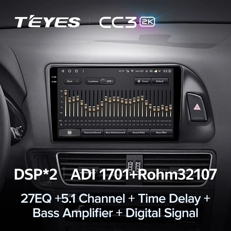 Штатная магнитола Teyes CC3 2K 360 6/128 Audi Q5 8R (2008-2017) Тип-B