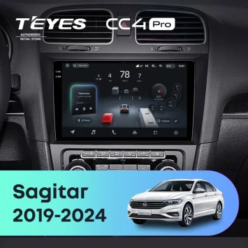 Штатная магнитола Teyes CC4 Pro 12/256 Volkswagen Sagitar (2019-2024)