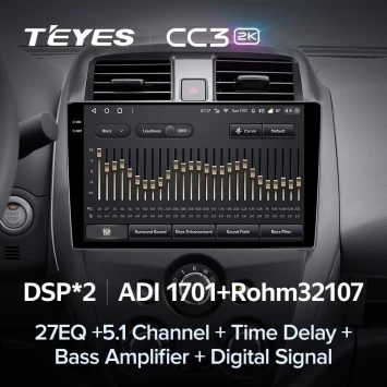 Штатная магнитола Teyes CC3 2K 4/64 Nissan Sunny (2014-2016)