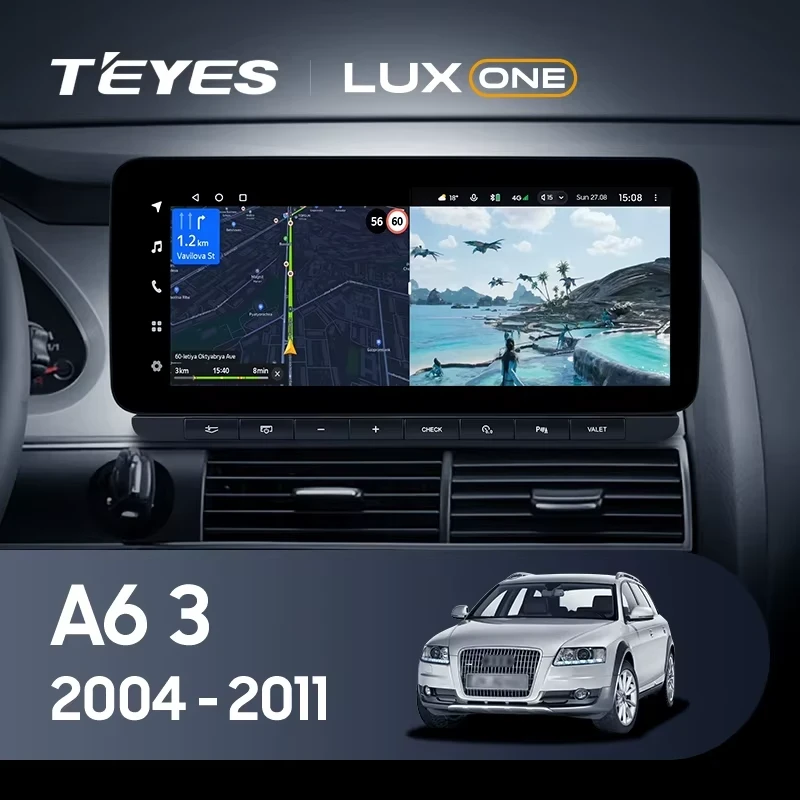 Штатная магнитола Teyes LUX ONE 360 6/128 Audi A6 3 C6 (2004-2011)