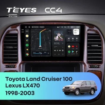 Штатная магнитола Teyes CC4 6/64 Lexus LX470 (1998-2003) F4