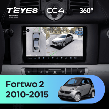 Штатная магнитола Teyes CC4 360 6/64 Mercedes-Benz Smart Fortwo 2 (2010-2015) F1