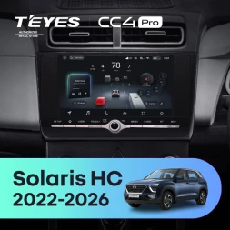 Штатная магнитола Teyes CC4 Pro 8/128 Solaris HC (2022-2026) с кнопками
