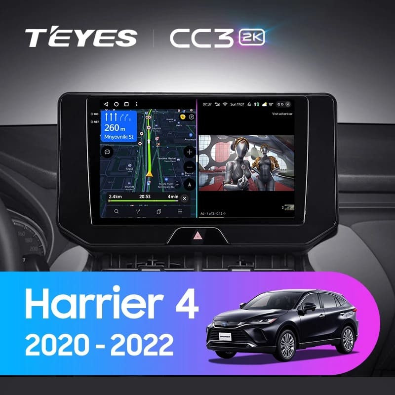 Штатная магнитола Teyes CC3 2K 4/64 Toyota Harrier 4 XU80 (2020-2022)