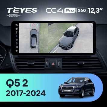Штатная магнитола Teyes CC4 Pro 12.3" 360 8/128 Audi Q5 2 FY (2017-2024)