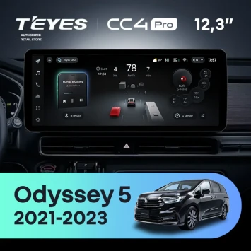 Штатная магнитола Teyes CC4 Pro 12.3" 12/256 Honda Odyssey 5 (2021-2023)