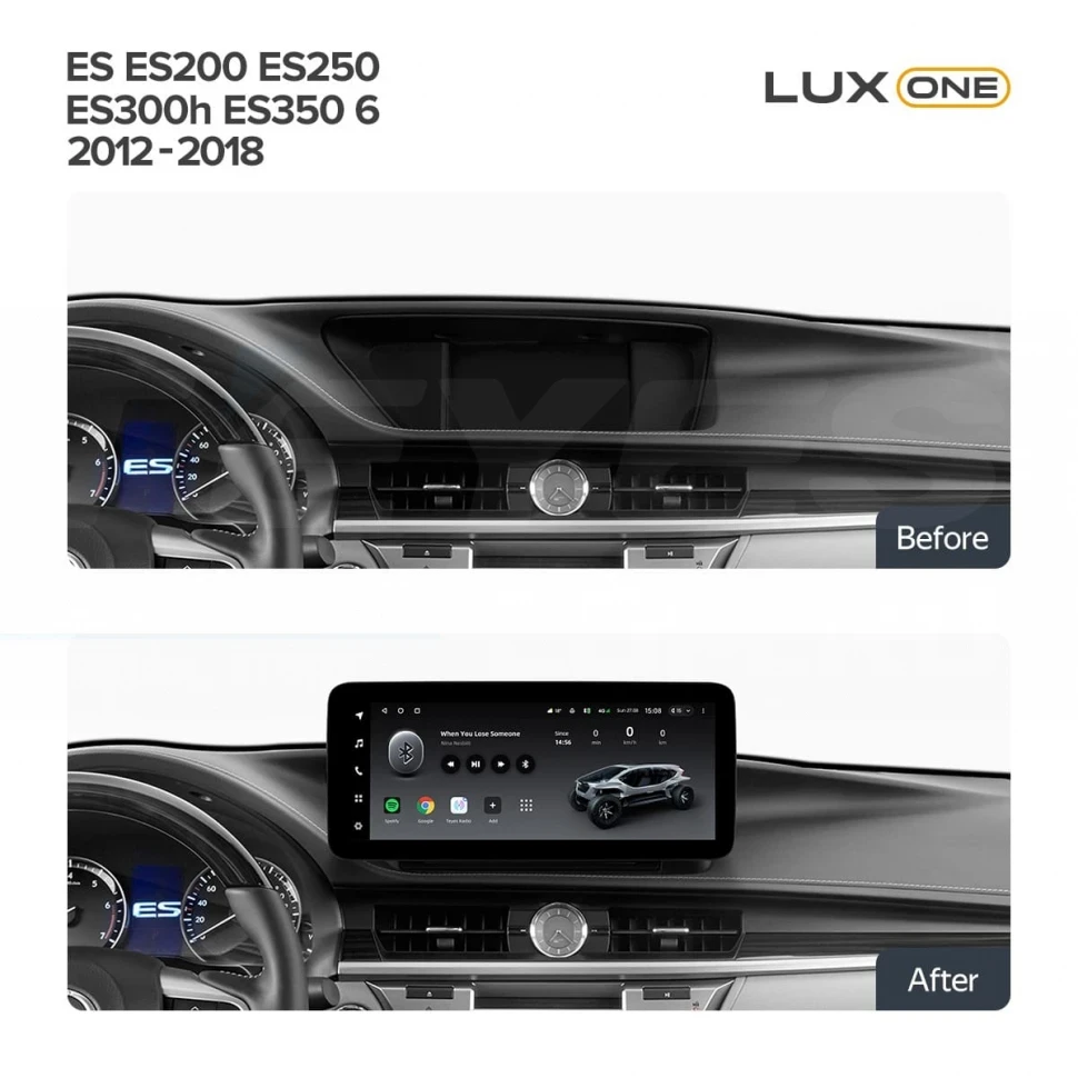 Переходная рамка Lexus ES ES200 ES250 ES300h ES350 XV60 VI 6 (2012-2018) Тип-B (12,3")