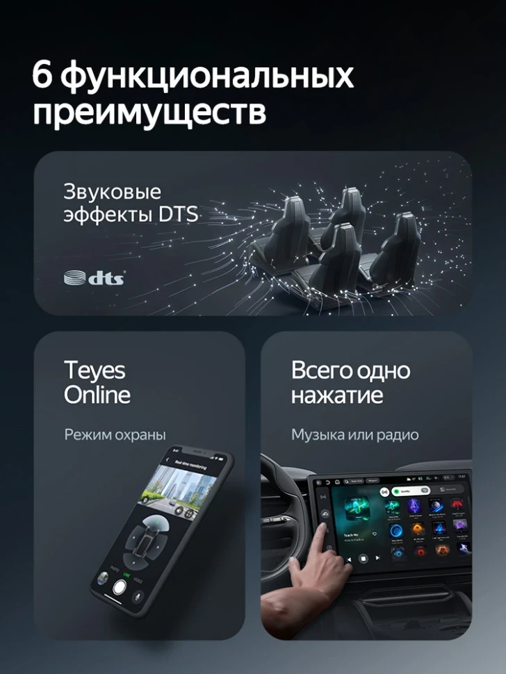 Штатная магнитола Teyes CC4 6/64 Toyota Land Cruiser Prado 150 (2009-2013) F2 Тип-A