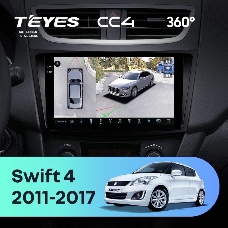 Штатная магнитола Teyes CC4 360 6/64 Suzuki Swift 4 (2011-2017)