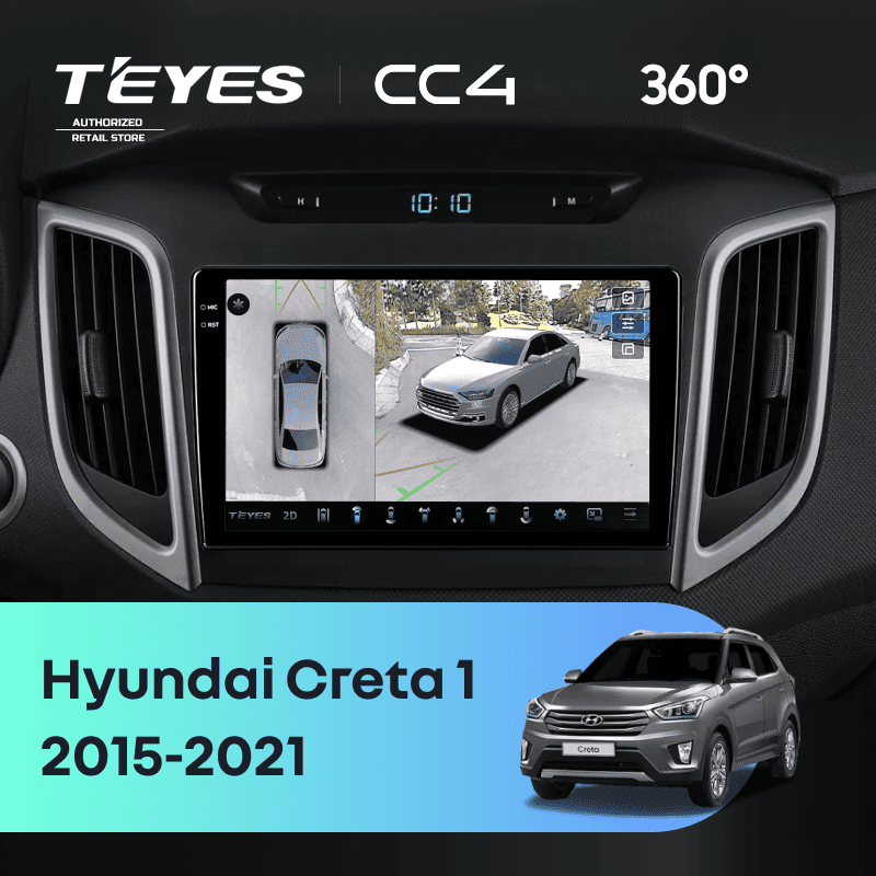 Штатная магнитола Teyes CC4 360 6/64 Hyundai Creta 1 (2015-2021) Тип-B