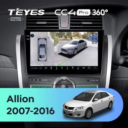 Штатная магнитола Teyes CC4 Pro 360 12/256 Toyota Premio (T260) (2007-2016) Правый руль