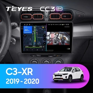 Штатная магнитола Teyes CC3 2K 4/64 Citroen C3-XR (2019-2020) F1