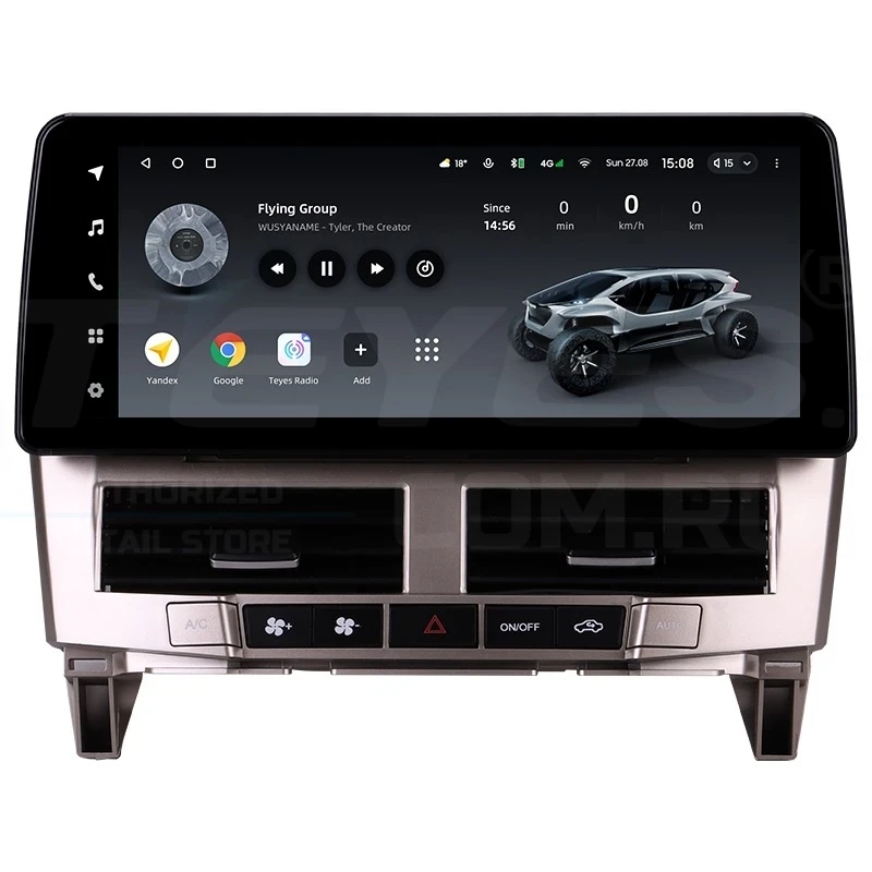 Переходная рамка Lexus RX300 RX330 RX350 RX400H II 2 (2003-2009) / Toyota Harrier XU30 II 2 (2003-2013) Тип-B (12,3")